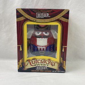Holiday M&M 'S Christmas Nutcracker Sweet Chocolate Candy Dispenser Red